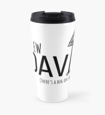 Ew David, There's Bug On Your Dress. Schitt's Creek's David Rose with a Pitch Fork in an Amish Field Travel Mug