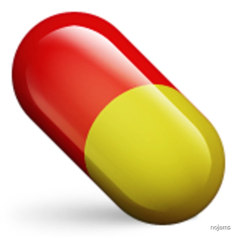 Poker sign and pill emoji