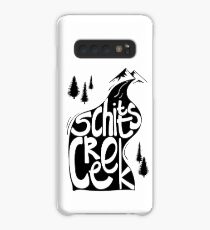 Schitt's Creek hand lettering in Creek flowing from Mountains Case/Skin for Samsung Galaxy