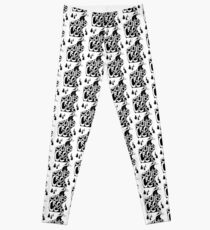 Schitt's Creek hand lettering in Creek flowing from Mountains Leggings