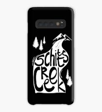 Schitt's Creek hand lettering in Creek flowing from Mountains Case/Skin for Samsung Galaxy