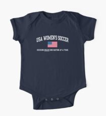 USA WOMEN'S SOCCER Short Sleeve Baby One-Piece