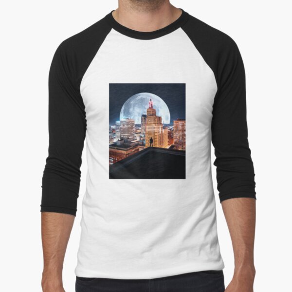 City at night Baseball ¾ Sleeve T-Shirt