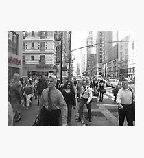 NYC rush! Photographic Print