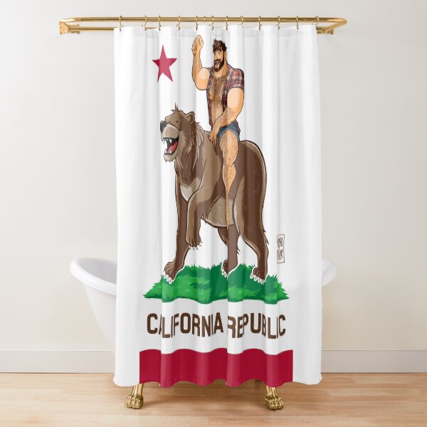 CALIFORNIA BEAR Shower Curtain