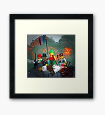14 juillet: Liberty on the Barricades Framed Print
