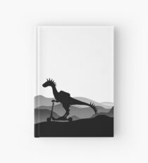 DINO ON SCOOTER - DINOSAUR ON CHILD SCOOTER - Dino collection Hardcover Journal