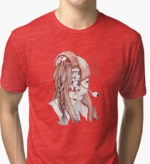 Camiseta de tejido mixto Shintaro Kago