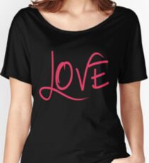 LIEBE in einem kühlen Breezy Font Baggyfit T-Shirt