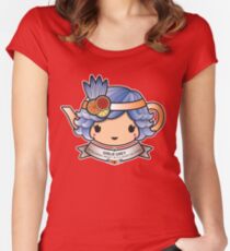 Girlie Grey Teapot Women's Fitted Scoop T-Shirt