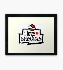 I Love Sneakers Chicago Framed Print