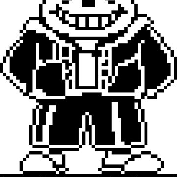 Poster Propaganda - Pixel Art - Undertale - Sans