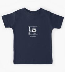 'A stable' - Geek Slogan Tee Kids Tee