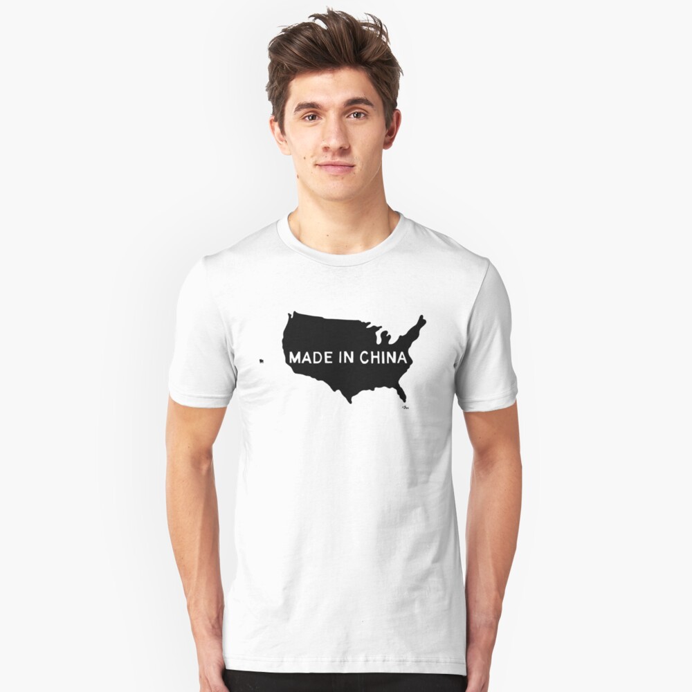 Made In China T Shirt By Bulldawgdude Redbubble