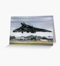 Vulcan Bomber Take Off Greeting Card