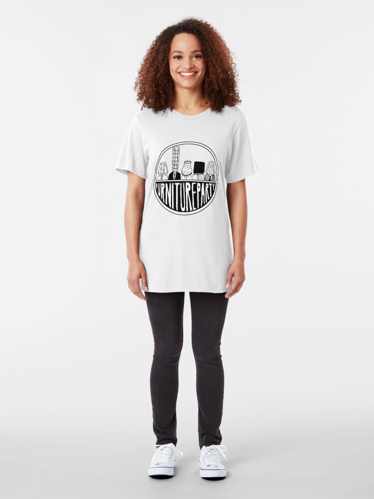 Alternate view of Furniture Party Band Logo Slim Fit T-Shirt