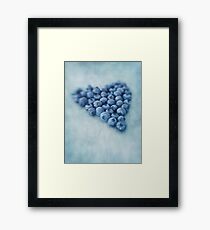 I love blueberries Framed Print