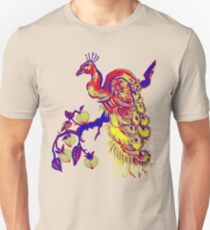 Peacock in a Peach Tree (Remix) Unisex T-Shirt