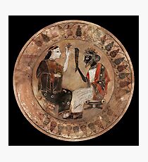 Coloured Archaic Dionysos and Ariadne Photographic Print