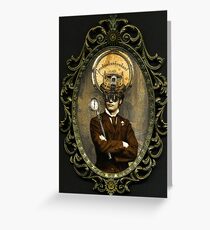 Steampunk Civil War Portrait: Silas Greeting Card