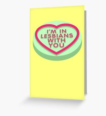 Candy Heart Pilgrim Greeting Card