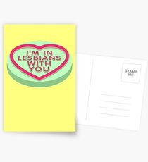 Candy Heart Pilgrim Postcards