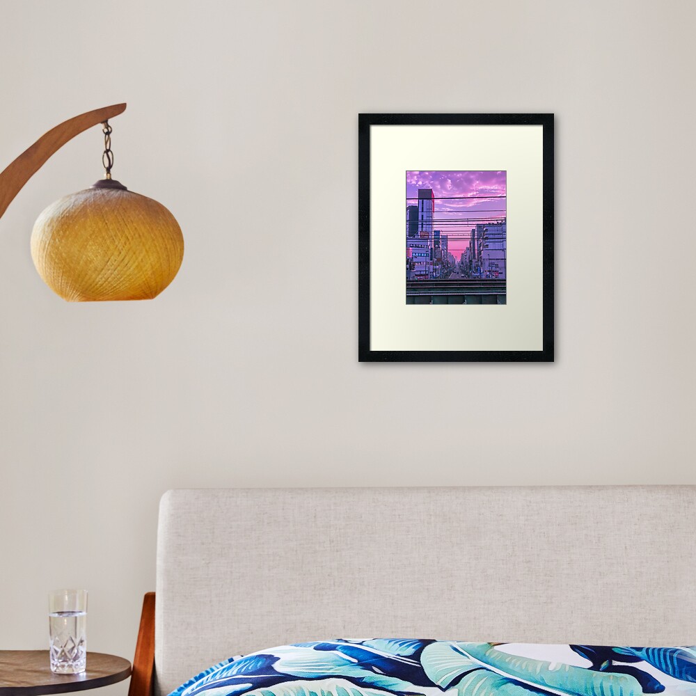 Tokyo Skies Framed Art Print