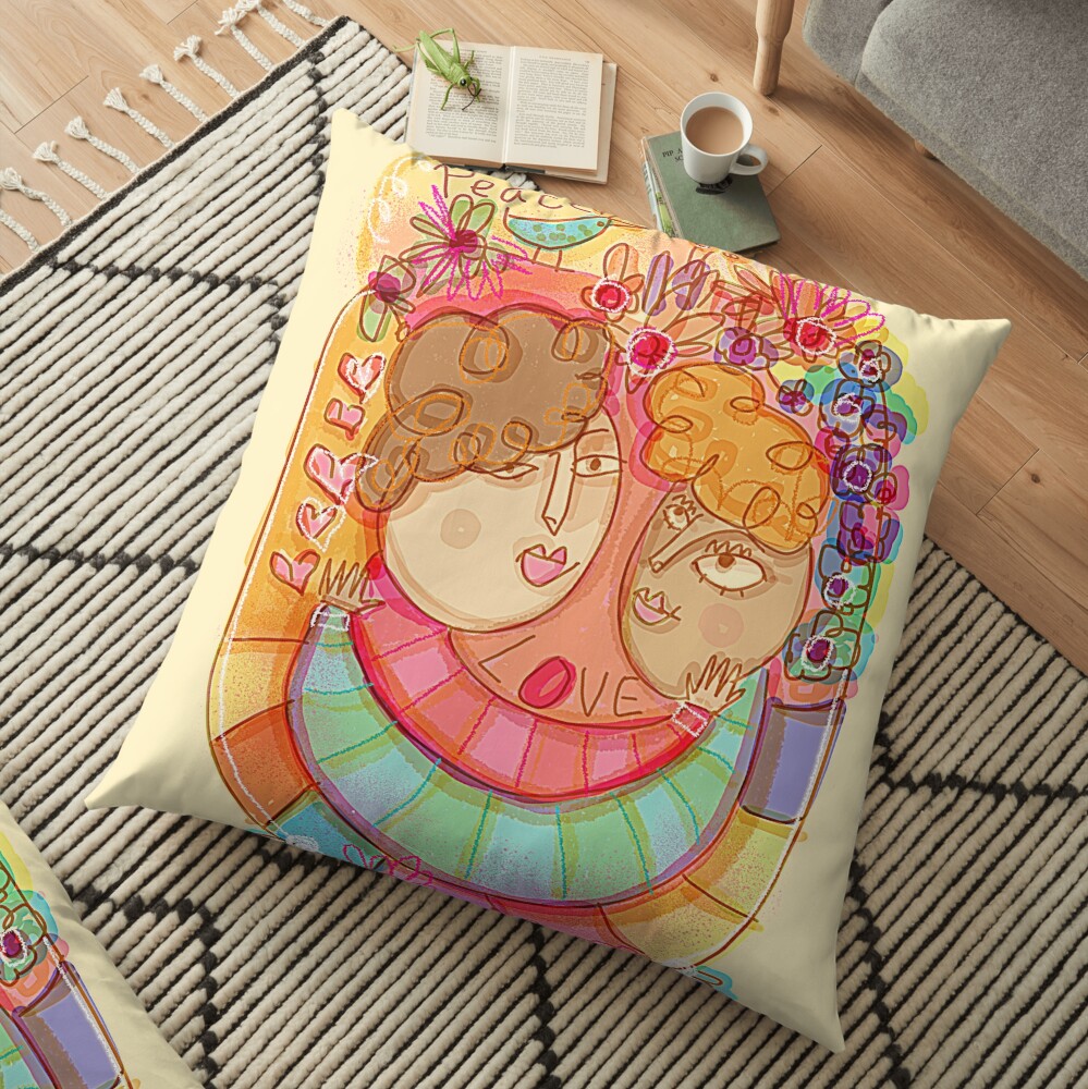 Love & Peace Floor Pillow
