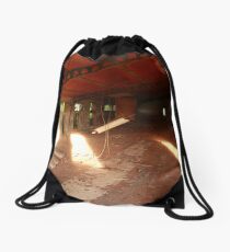 Concrete remnants Drawstring Bag