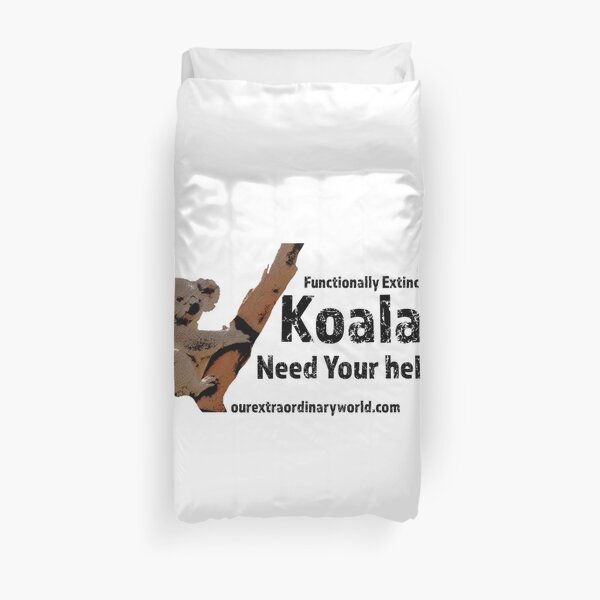 Save the Koalas and Help Australian Wildlife Duvet Cover