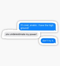 high ground convo Sticker