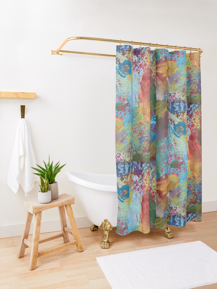 Alternate view of What Love Looks Like Shower Curtain
