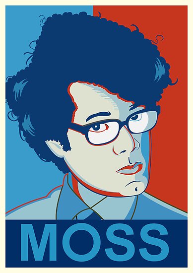 Moss The It Crowd Posters By Tom Trager Redbubble 