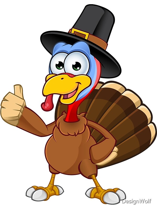 "Thanksgiving Turkey Character" By DesignWolf | Redbubble