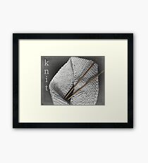 Knit Framed Print