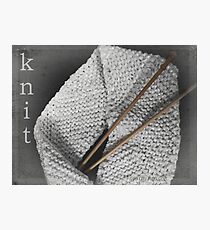 Knit Photographic Print