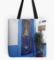Amorgos Blues Tote Bag