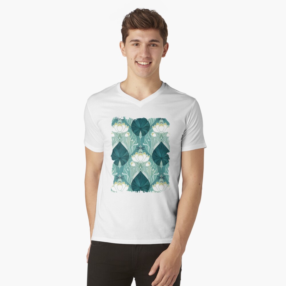 Nouveu Waterlily V-Neck T-Shirt