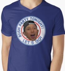 KAWASAKI BUSH PARTY Men's V-Neck T-Shirt