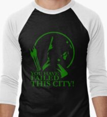 Camiseta ¾ bicolor para hombre ¡Has fallado a esta ciudad!
