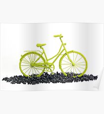 Bicycle triumphs traffic Poster