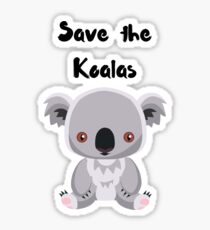 Save the Koalas Sticker