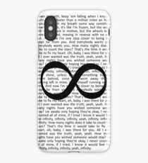 One Direction Infinity Lyrics iPhone Case