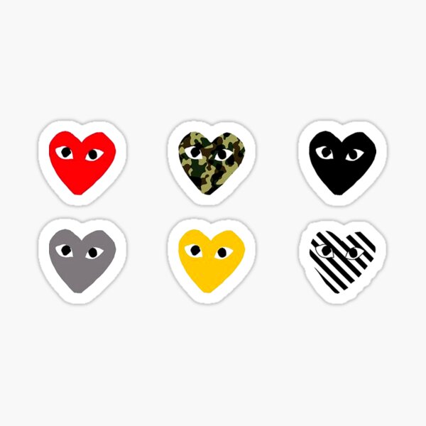 sticker comme des garcons