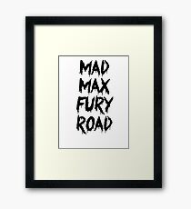 Mad Max Fury Road Framed Print