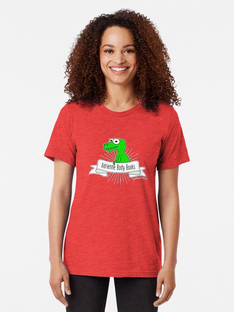 Alternate view of Adrienne Body Books - T Rex Tri-blend T-Shirt