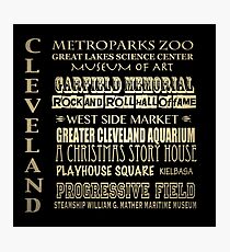 Cleveland Ohio Famous Landmarks Photographic Print