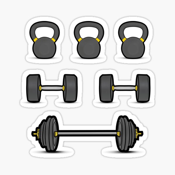 Gym Icons- Fitness equipment Sticker