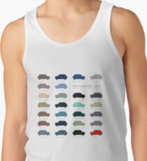 Austin Mini classic - 60's original car colours Tank Top
