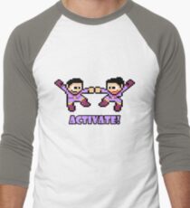 Mega Wonder Twins Men's Baseball ¾ T-Shirt